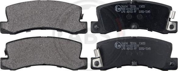 A.B.S. 36604 - Brake Pad Set, disc brake europarts.cy