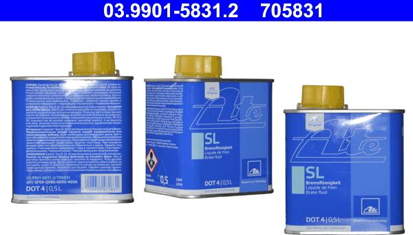 ATE 03.9901-5831.2 - Brake Fluid europarts.cy