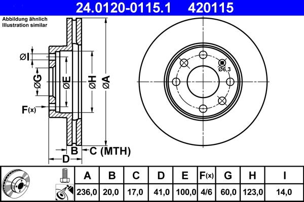ATE 24.0120-0115.1 - Brake Disc europarts.cy
