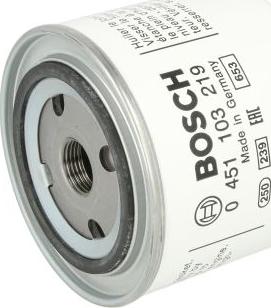 BOSCH 0 451 103 219 - Oil Filter europarts.cy