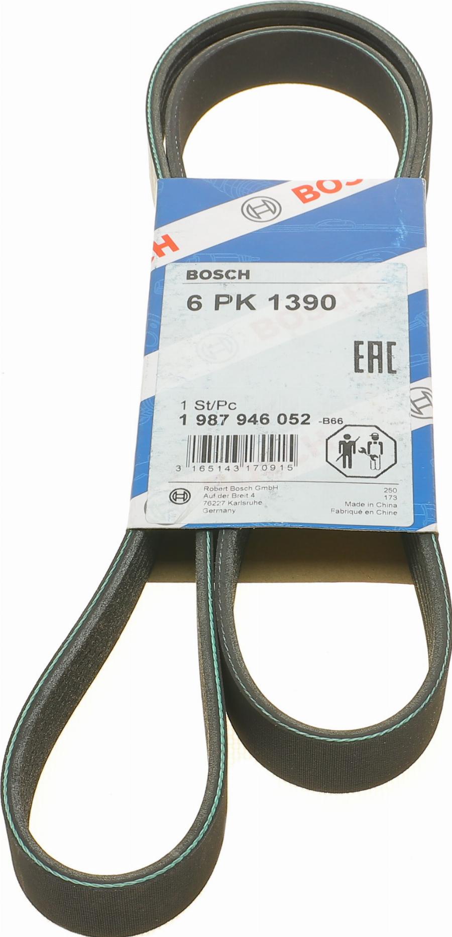 BOSCH 1 987 946 052 - V-Ribbed Belt europarts.cy