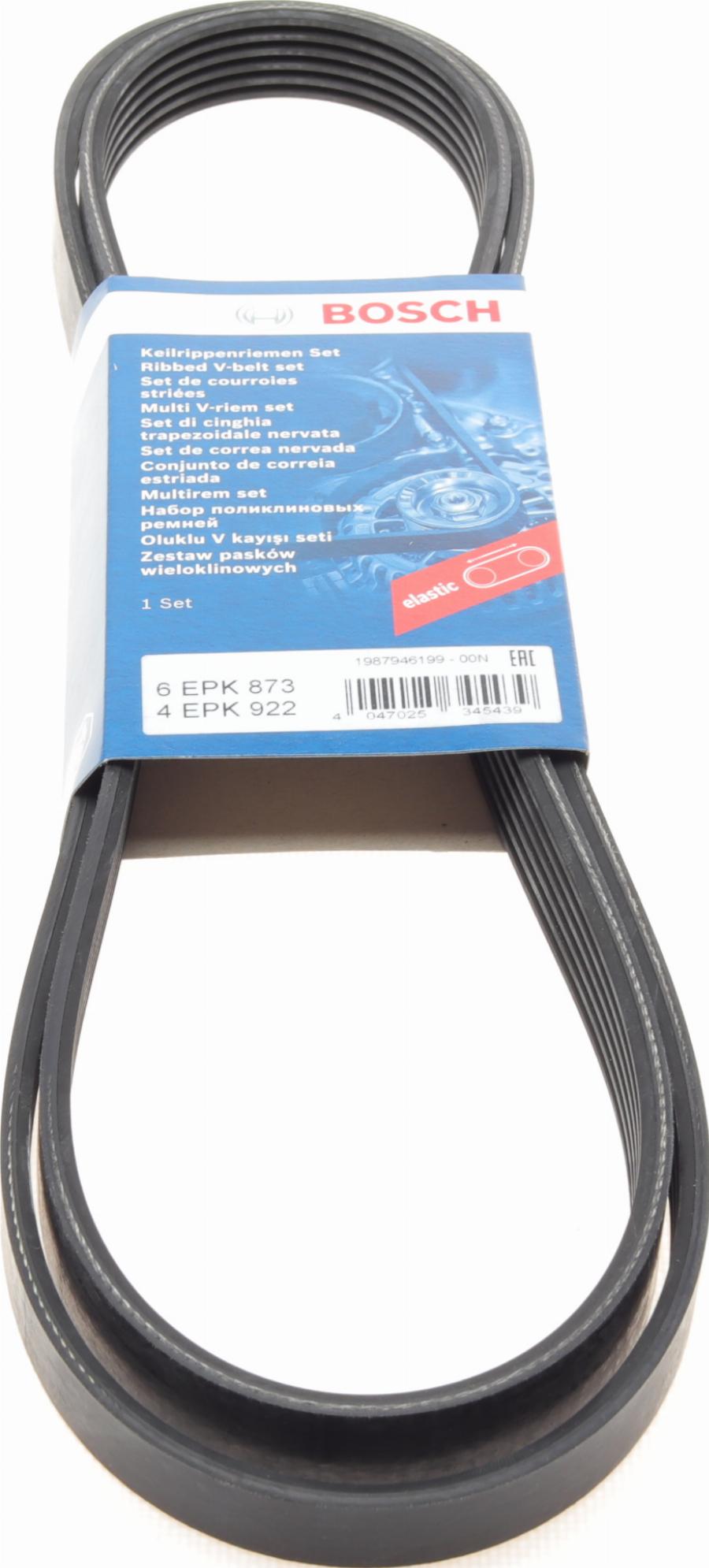 BOSCH 1 987 946 199 - V-Ribbed Belt Set europarts.cy