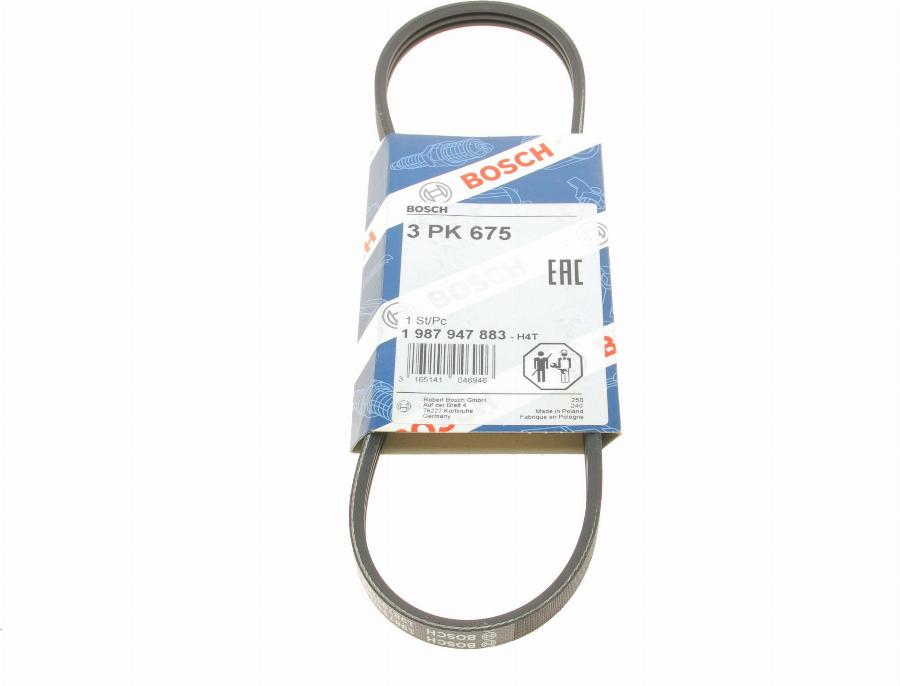 BOSCH 1 987 947 883 - V-Ribbed Belt europarts.cy