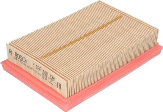 BOSCH F 026 400 438 - Air Filter, engine europarts.cy