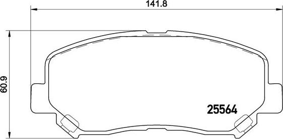 Brembo P 49 045X - Brake Pad Set, disc brake europarts.cy