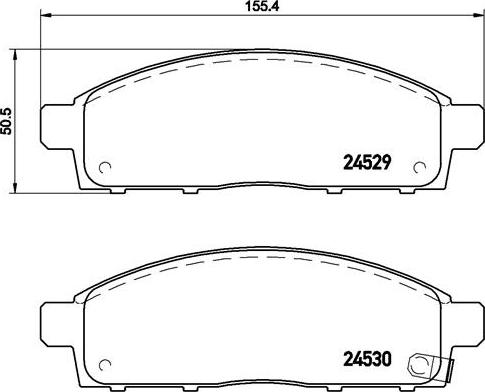 Brembo P 54 038 - Brake Pad Set, disc brake europarts.cy