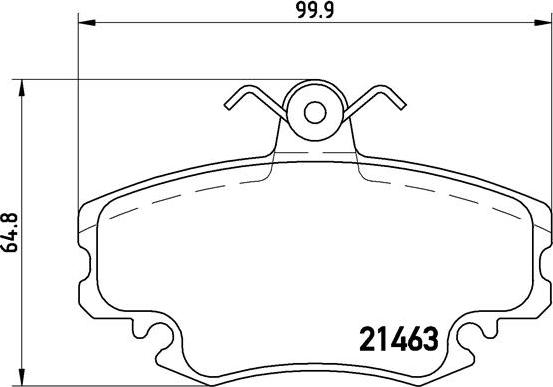 Brembo P 68 008 - Brake Pad Set, disc brake europarts.cy