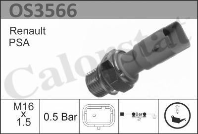 Calorstat by Vernet OS3566 - Sender Unit, oil pressure europarts.cy