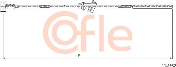 Cofle 92.11.5932 - Cable, parking brake europarts.cy