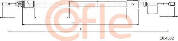 Cofle 92.10.4582 - Cable, parking brake europarts.cy