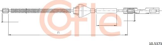 Cofle 10.5373 - Cable, parking brake europarts.cy