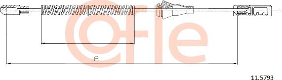 Cofle 11.5793 - Cable, parking brake europarts.cy