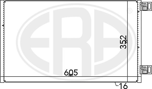 ERA 667148 - Condenser, air conditioning europarts.cy