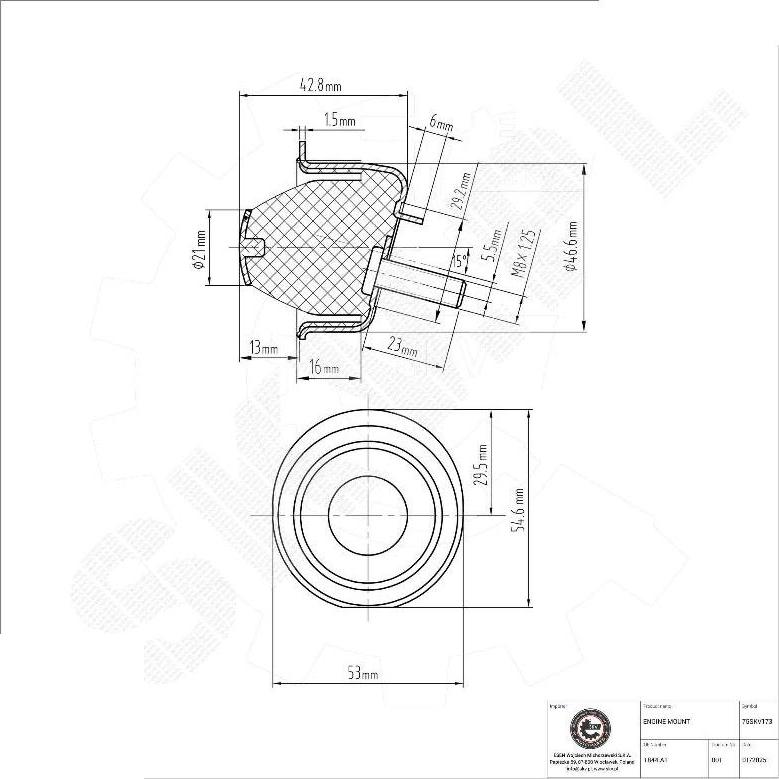 Esen SKV 75SKV173 - Holder, engine mounting europarts.cy