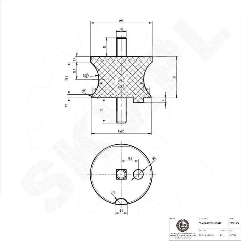 Esen SKV 75SKV804 - Mounting, automatic transmission europarts.cy