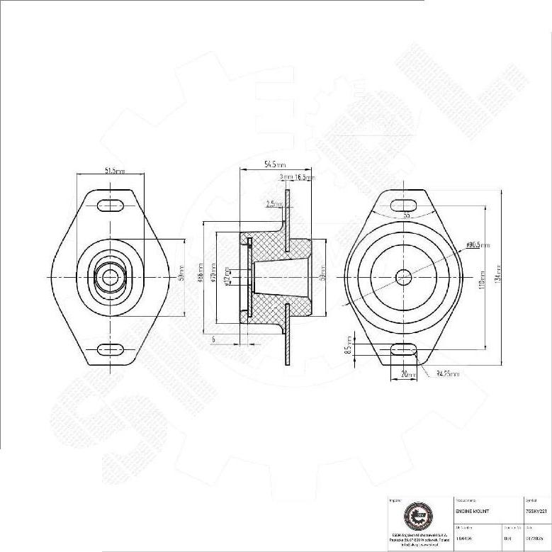 Esen SKV 75SKV221 - Holder, engine mounting europarts.cy