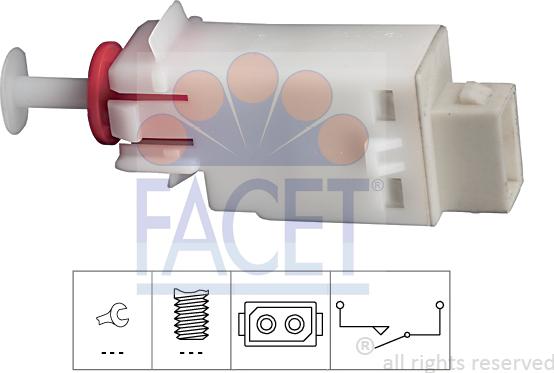 FACET 7.1123 - Switch, clutch control (cruise control) europarts.cy