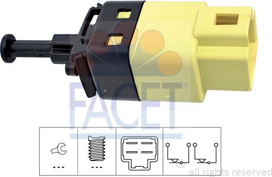 FACET 7.1264 - Brake Light Switch / Clutch europarts.cy