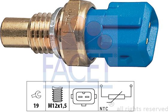 FACET 7.3194 - Sensor, coolant temperature europarts.cy