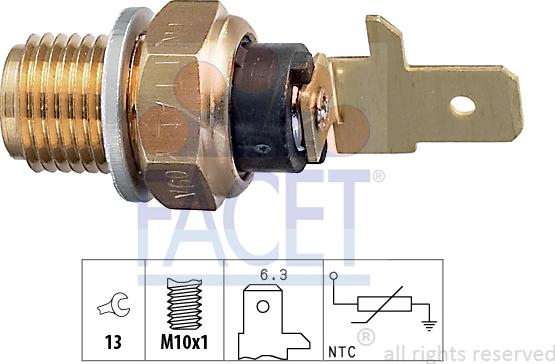 FACET 7.3154 - Sensor, oil temperature europarts.cy