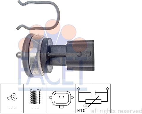FACET 7.3337 - Sensor, coolant temperature europarts.cy