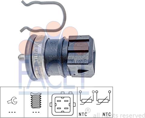 FACET 7.3251 - Sensor, coolant temperature europarts.cy