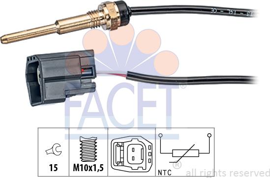 FACET 7.3289 - Sensor, coolant temperature europarts.cy
