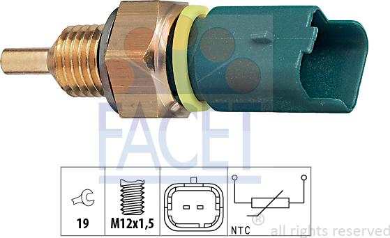 FACET 7.3276 - Sensor, coolant temperature europarts.cy