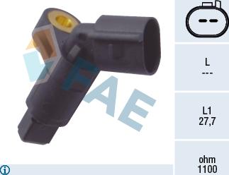 FAE 78008 - Sensor, wheel speed europarts.cy