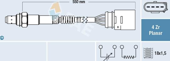 FAE 77148 - Lambda Sensor europarts.cy
