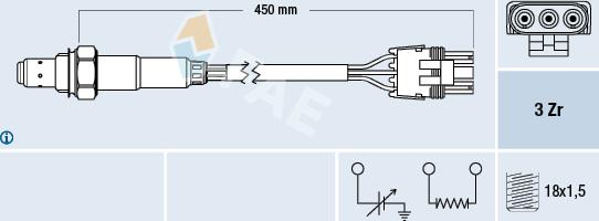 FAE 77117 - Lambda Sensor europarts.cy