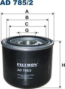 Filtron AD785/2 - Air Dryer Cartridge, compressed-air system europarts.cy