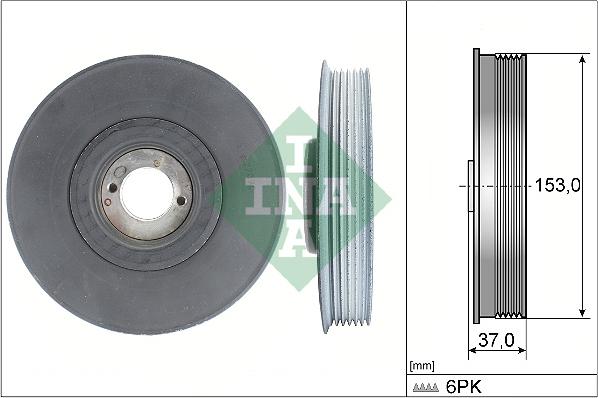 INA 544 0039 10 - Belt Pulley, crankshaft europarts.cy