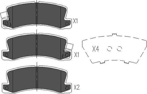 Kavo Parts KBP-9022 - Brake Pad Set, disc brake europarts.cy