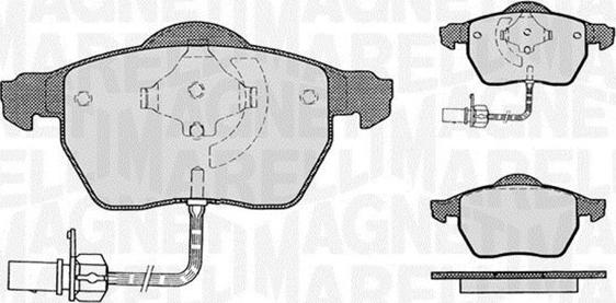 Magneti Marelli 363916060142 - Brake Pad Set, disc brake europarts.cy