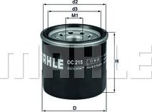 MAHLE OC 215 - Oil Filter europarts.cy