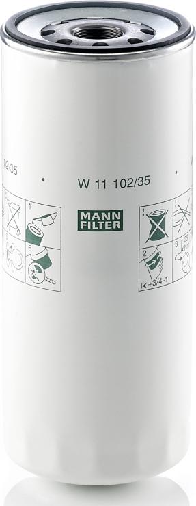 Mann-Filter W 11 102/35 - Oil Filter europarts.cy