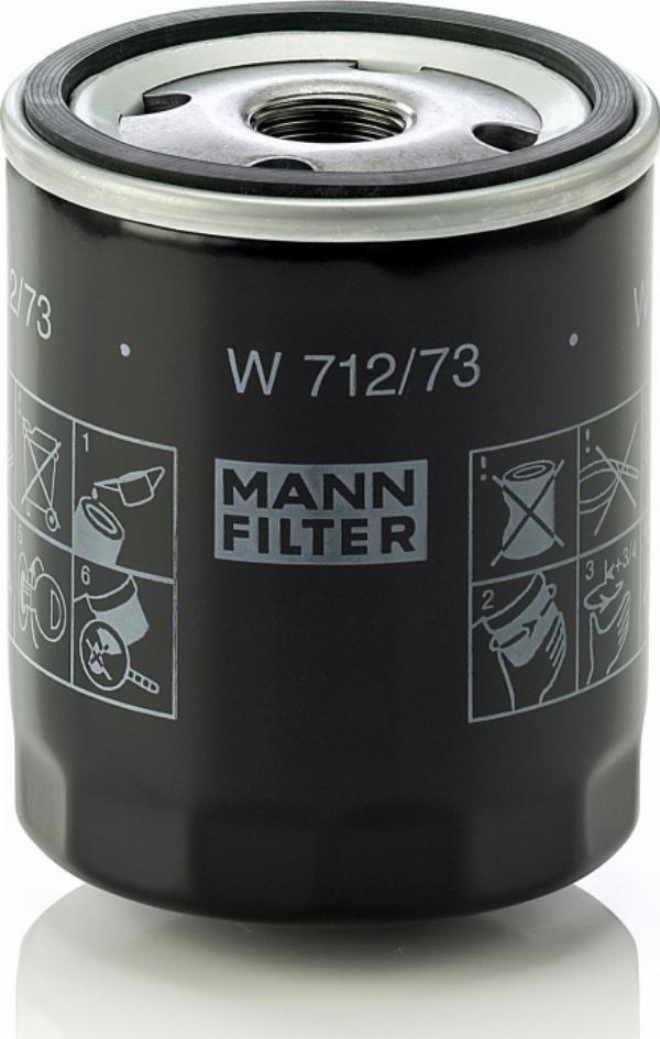 Mann-Filter W 712/73 - Oil Filter europarts.cy