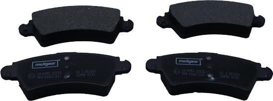 Maxgear 19-0553 - Brake Pad Set, disc brake europarts.cy
