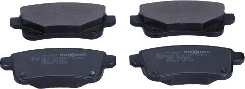 Maxgear 19-3607 - Brake Pad Set, disc brake europarts.cy