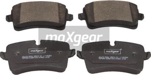 Maxgear 19-3026 - Brake Pad Set, disc brake europarts.cy