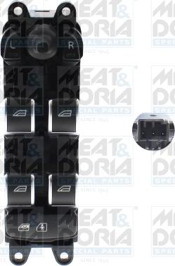 Meat & Doria 26668 - Switch, window regulator europarts.cy