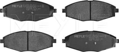 Meyle 025 232 4117 - Brake Pad Set, disc brake europarts.cy