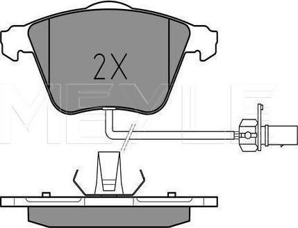 Meyle 025 237 6220/W - Brake Pad Set, disc brake europarts.cy