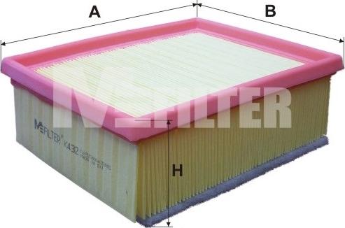 Mfilter K 432 - Air Filter, engine europarts.cy