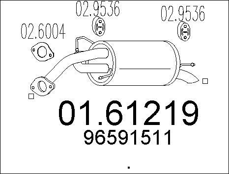MTS 01.61219 - End Silencer europarts.cy