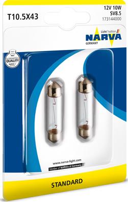 Narva 173144000 - Bulb, licence plate light europarts.cy