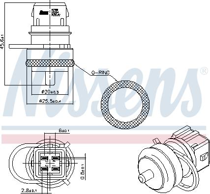 NISSENS 207000 - Sensor, coolant temperature europarts.cy
