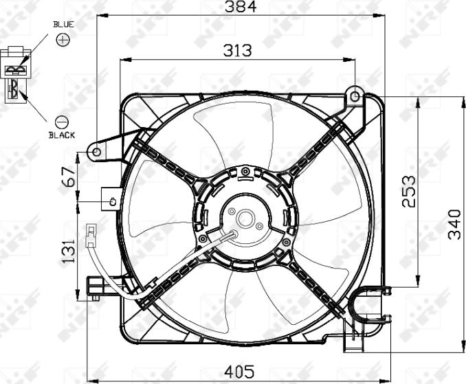 NRF  47449 - Fan, radiator europarts.cy