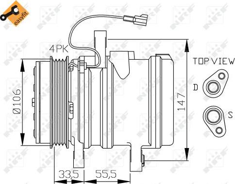 NRF  32436 - Compressor, air conditioning europarts.cy